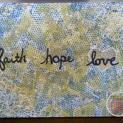 Bubble Wrap & Puffy Paint Painting