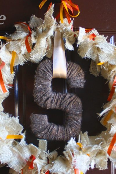 Fall Burlap Wreath