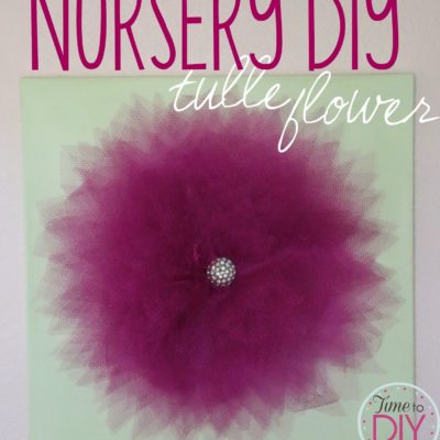 Nursery DIY: Tulle Flower