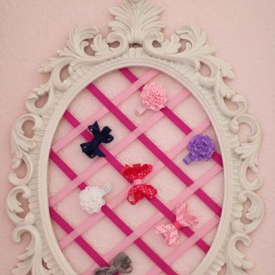 Nursery DIY: 2 Barrette Holders