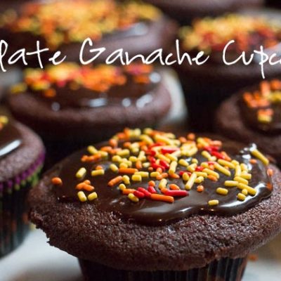Easy chocolate ganache for cupcakes
