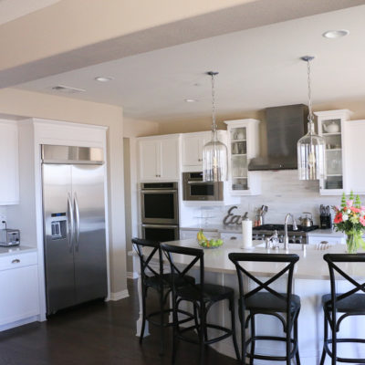 Gray and White Kitchen