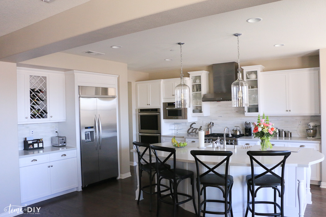 Gray and White Kitchen