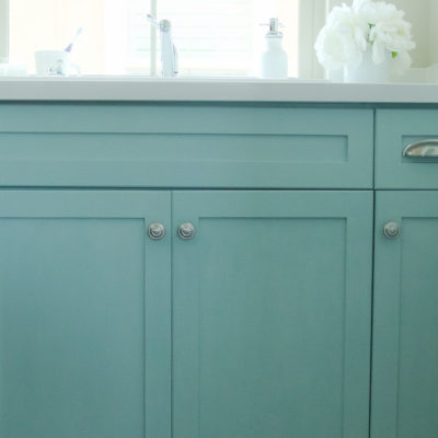 Painting Laundry Room Cabinets