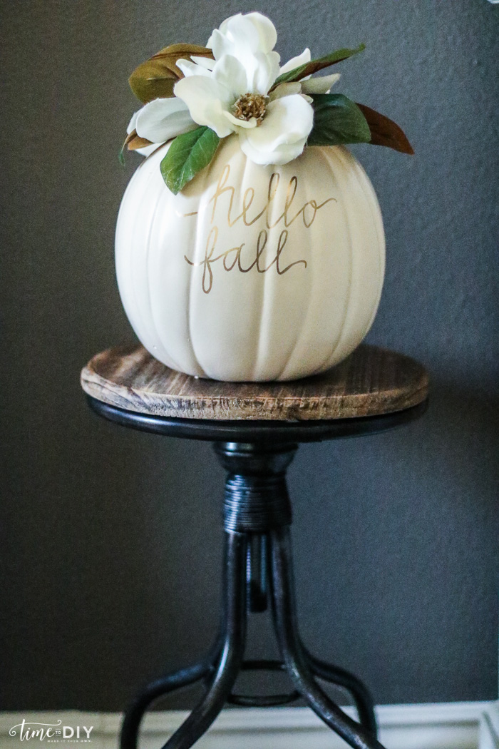 DIY Magnolia Pumpkin