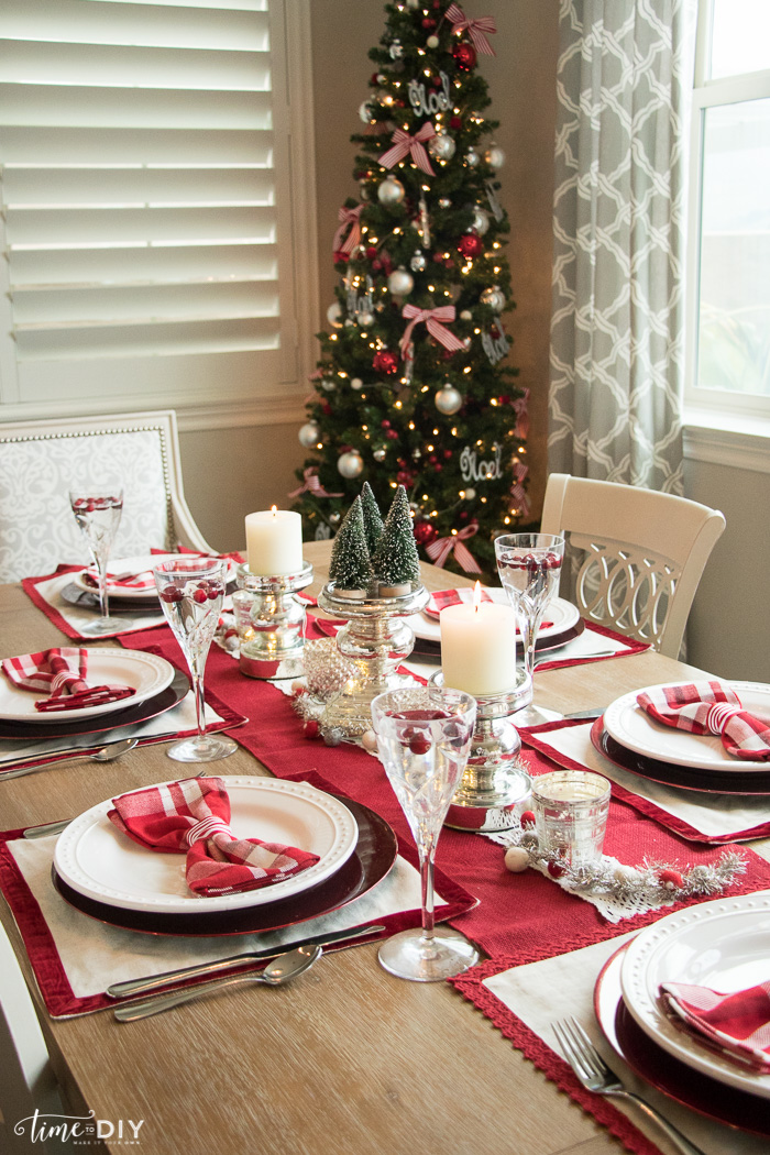 Christmas tablescape