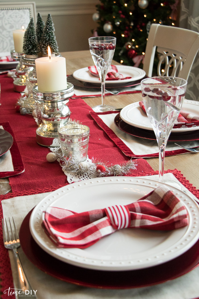 Christmas tablescape