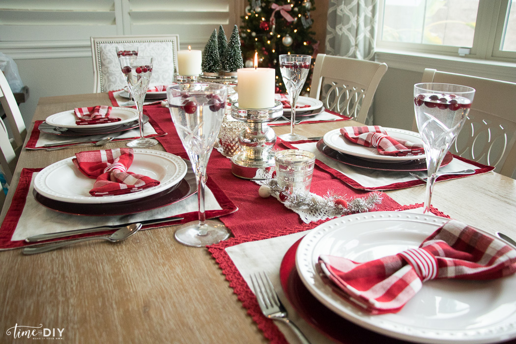 Christmas tablescape