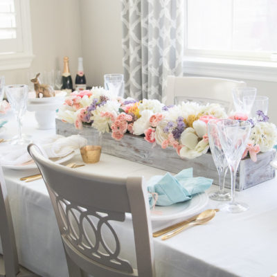 Easter Tablescape and Menu