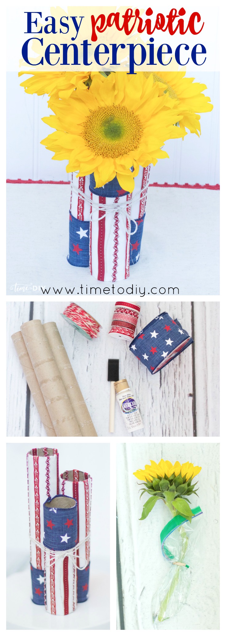 patriotic centerpiece tutorial