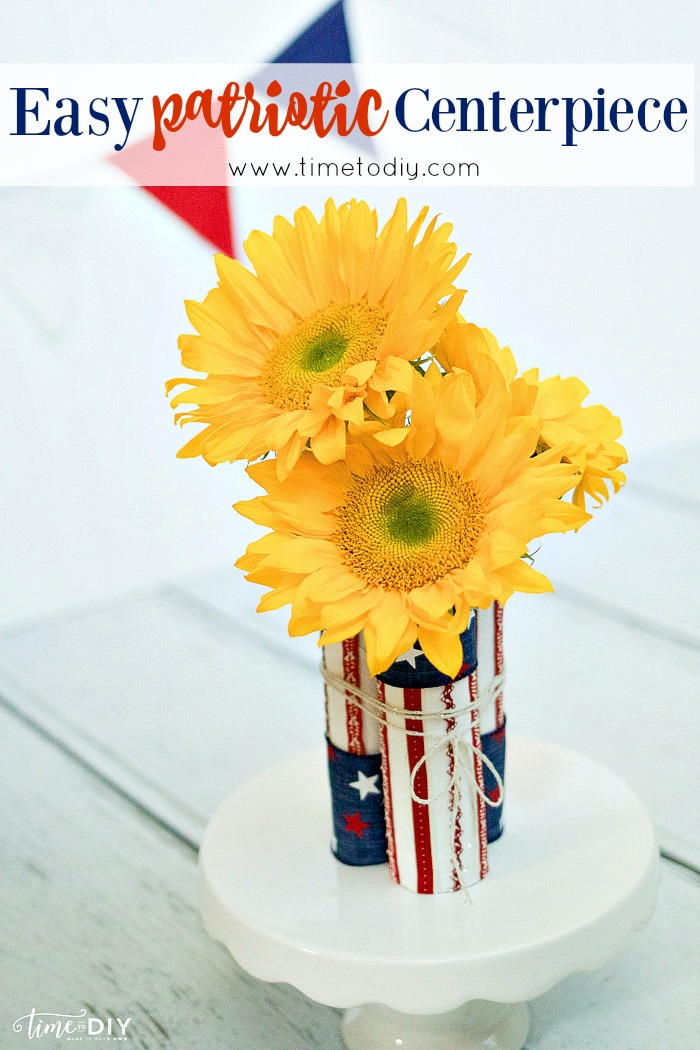 Easy patriotic centerpiece