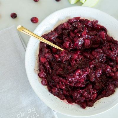 Cranberry Sauce For Thanksgiving Dinner
