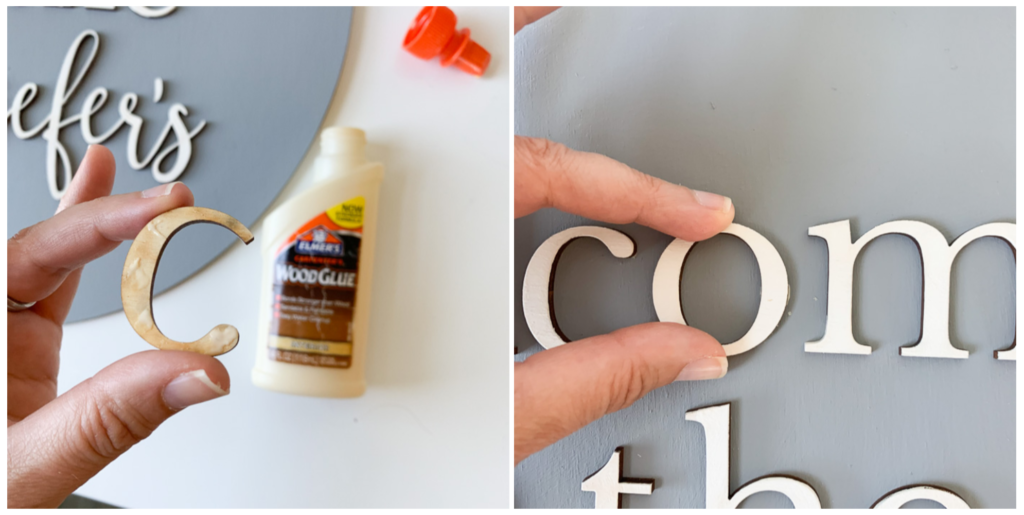 Glue the Fabric on the Wood Letter - CraftCuts Community